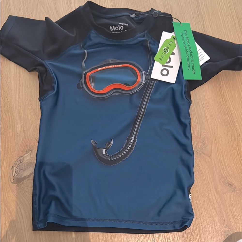 Molo Blue Rashguard Swim Top